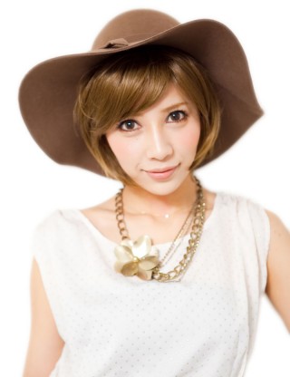 ebine愛繽 全假髪 女短髪斜劉海bobo中分蘑菇頭蓬松內扣修臉韓國 ew101B