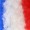 Costa Rico Flag Sport Party Jumbo Afro Wig